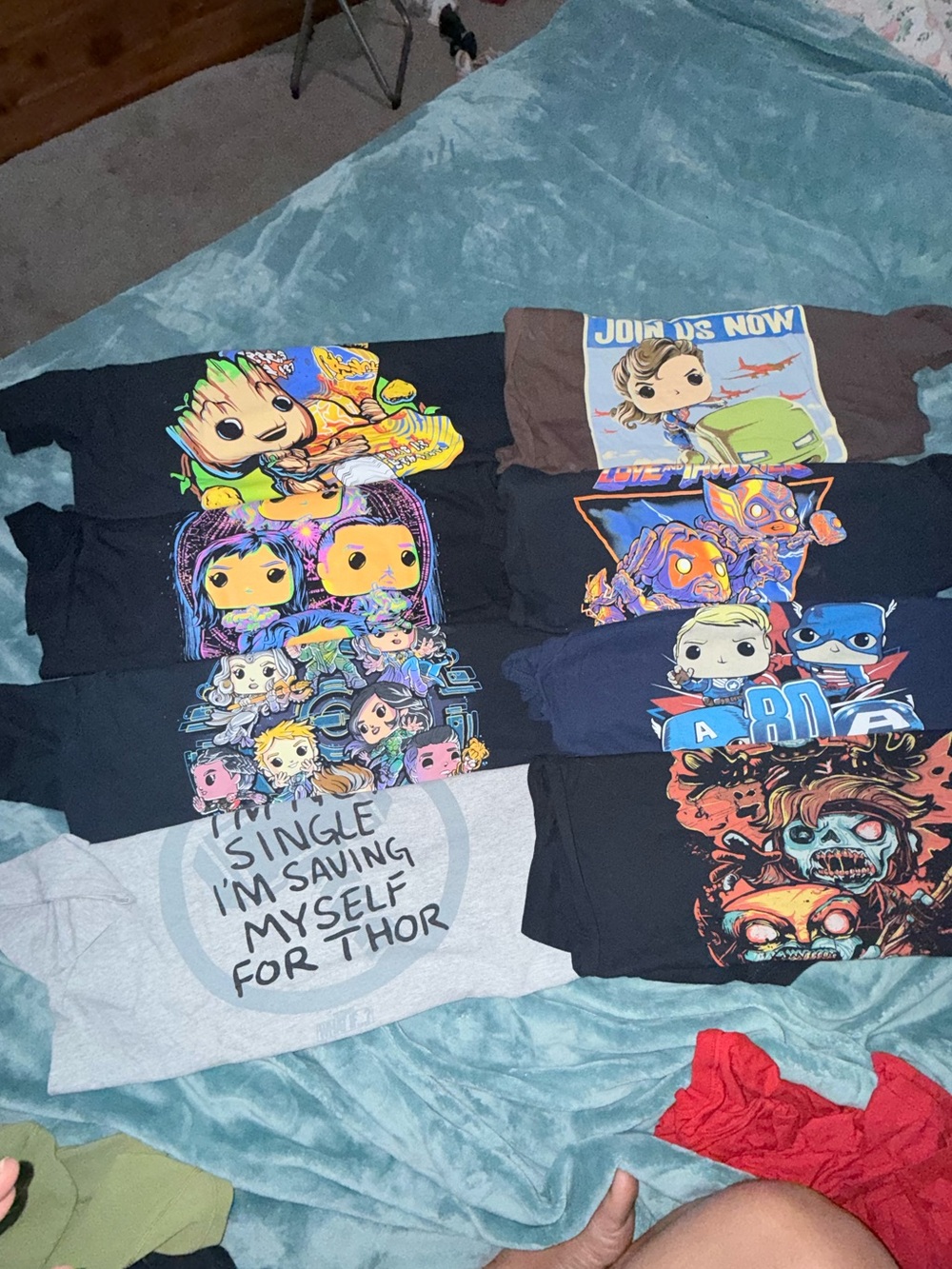Marvel Black Eternals Kids Graphic Tee with Colorful Character Art